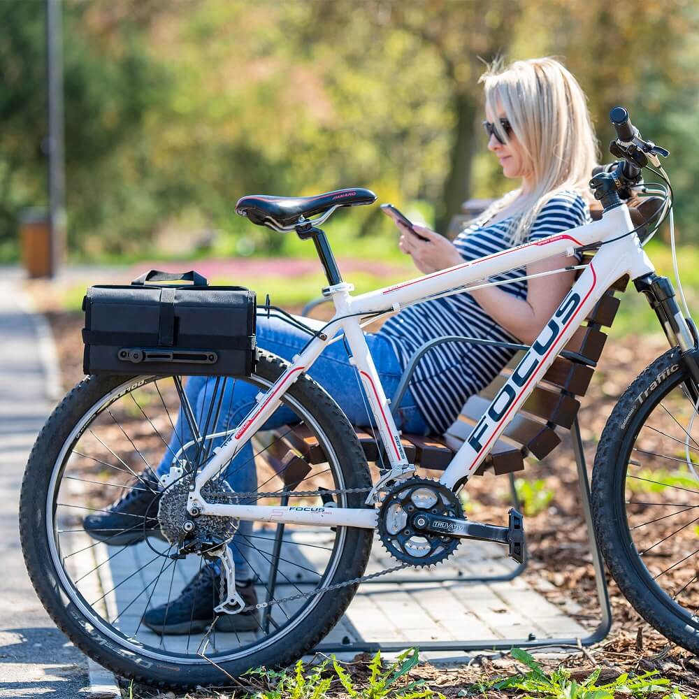 Nachhaltige 2 in 1 Fahrradtasche für Gepäckträger BIG X - THOLLBECK - Thollbeck